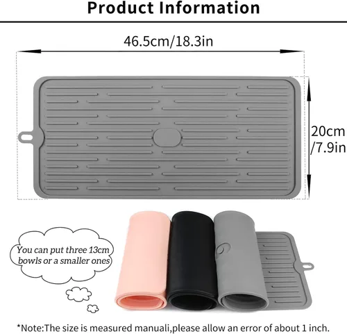 Miniatura 2 de Ptlom Mantel individual para mascotas para perros y gatos, tapete para evitar el desbordamiento de alimentos y agua, adecuado para mascotas medianas