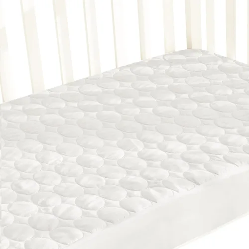 Miniatura 8 de Protector de colchón impermeable para cuna, funda de colchón para cuna para bebé, lavable a máquina y apto para secadora, protector de colchón