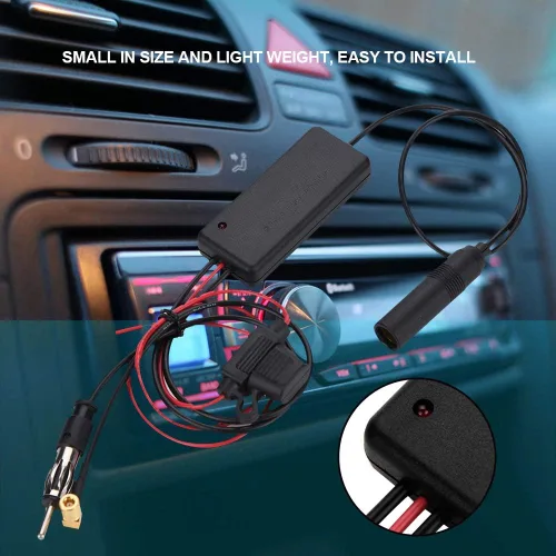 Miniatura 6 de V BESTLIFE Auto Car 12V Antena Estéreo Radio AM FM Amplificador de señal Booster Fortalecer AMP, Anti interferencia, Mejorar la señal de adio