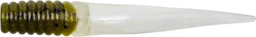 Miniatura 65 de Bobby Garland Slab Slay'R Señuelo de pesca de plástico suave para crappie, equipo de pesca y accesorios, 2 pulgadas, Chartreuse Silver Chartreuse