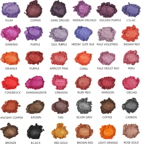 Miniatura 3 de Smalltongue Polvo de mica para resina epoxi, 72 colores, botellas de 0.35 oz (10g) con purpurina de mica, pigmento de mica para brillo de labios