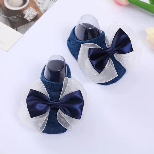 Miniatura 7 de Ropa de bebé de 24 meses para niñas y niños pequeños, calcetines de Bowkot, calcetines para el suelo, calcetines de princesa