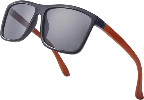 Miniatura 34 de Gafas de sol polarizadas deportivas para hombre, gafas de marco cuadrado NP1007
