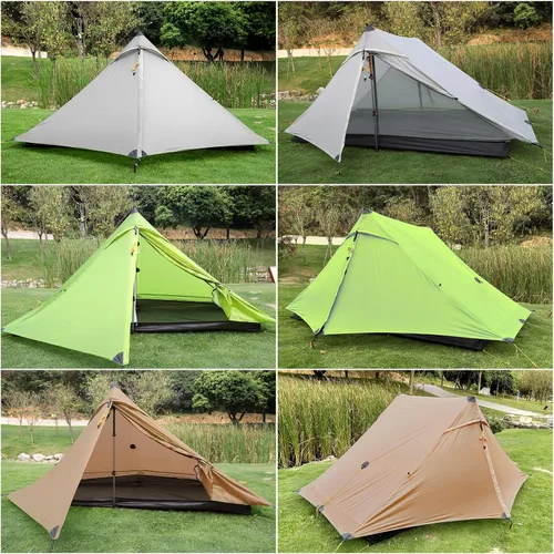 Miniatura 8 de 3F UL Gear Lanshan PRO Lanshan - Tienda de campaña ultraligera para 3 estaciones para 1 persona, tienda de campaña profesional impermeable