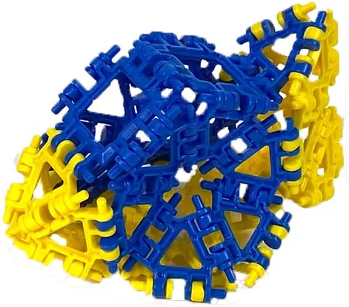 Miniatura 2 de That Hinge Toy - Juego de 82 piezas azul + rosa, animal + más juguete de construcción STEM