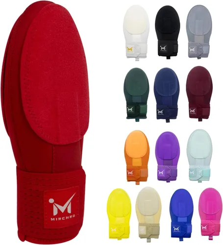 Guante deslizante para jóvenes y adultos, guante de béisbol y sóftbol para protección de la mano, accesorio Drippy Drip diseño ambidiestro Rojo