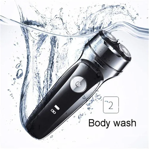 Miniatura 3 de Afeitadoras eléctricas para hombres, maquinilla de afeitar eléctrica para hombre, seco y húmedo, impermeable, rasuradora facial rotativa, afeitadora