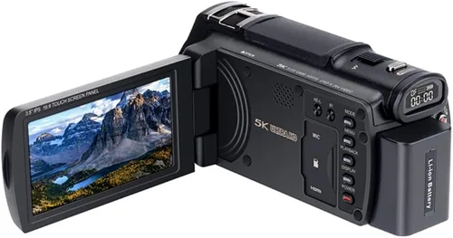 Miniatura 5 de ORDRO XV80 Videocámara 5K 48MP UHD 1080P 60fps Zoom óptico 12X para YouTube, visión nocturna IR 40X Zoom digital 3.5 "Pantalla táctil Vlog Cámara