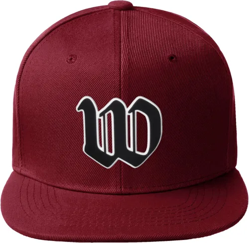 Miniatura 571 de Daxton Gorra clásica con visera de billete plano con letras del alfabeto inglés antiguo de la A a la Z