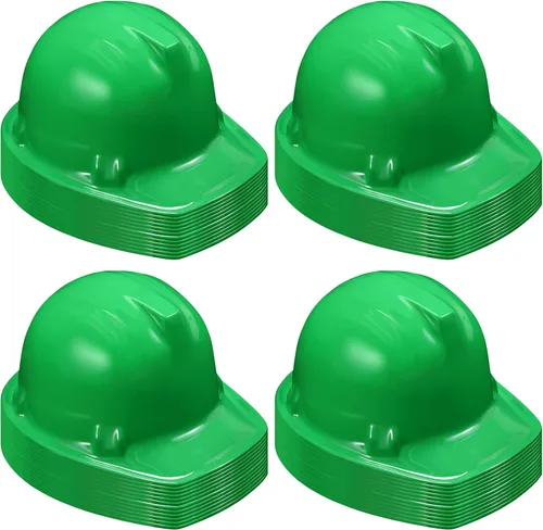 Miniatura 13 de Sumind Paquete de 48 sombreros de fiesta de construcción para niños, casco de plástico para trabajadores, juguete a granel para niños de 3 a 8 años