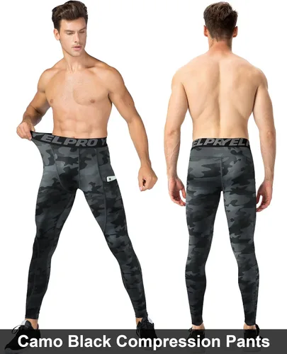 Miniatura 97 de SPVISE Pantalones de compresión para hombre, leggings para deportes, gimnasio, mallas atléticas frescas y secas, capa base para correr, fútbol