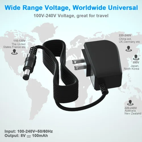 Miniatura 7 de Cargador rápido de 8V 100mA para Philips Norelco HQ840 Multigroom Series MG3750 MG3750/50 MG3750/10 MG3750/60 MG3760 MG3760/50 Adaptador