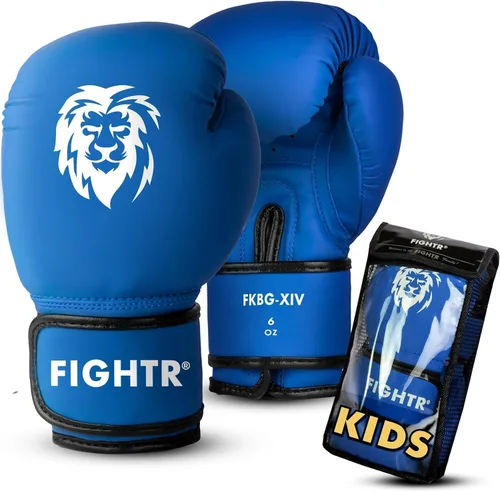 Miniatura 8 de FIGHTR® Guantes de boxeo para niños y más estabilidad Niños y niñas junior Boxeo, MMA, Muay Thai, Kickboxing y Artes Marciales 04 06 oz incl.