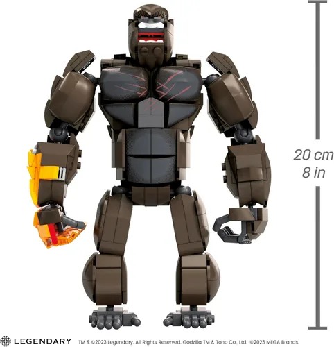 Miniatura 2 de MEGA Godzilla x Kong The New Empire - Set de Construcción con Figura de Acción Kong con 541 Piezas y Accesorios, 12 Pulgadas de Largo