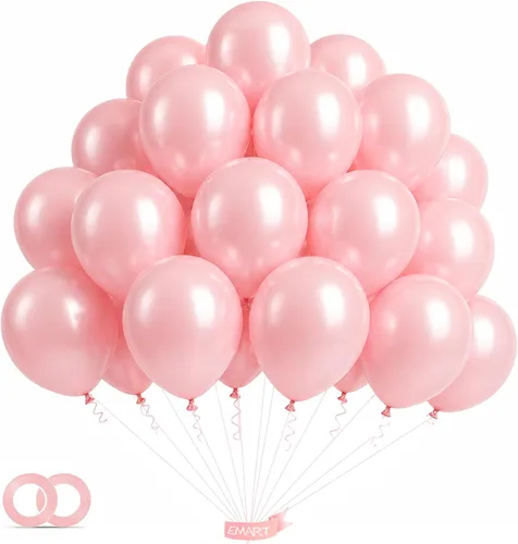 Miniatura 16 de EMART 100 globos negros de 12 pulgadas con cinta, helio de látex para fiestas de cumpleaños, baby shower, boda, graduación, Halloween, decoraciones