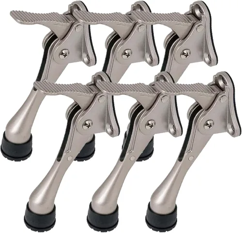 Miniatura 27 de Tope de puerta One Touch Kickdown, soporte de puerta, topes de puerta resistentes, parte inferior de la puerta, puntas de goma ajustables en altura