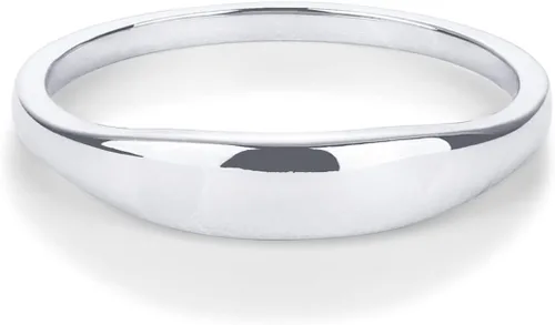 Miniatura 3 de PAVOI Anillo de sello grueso chapado en oro de 14 quilates para mujer Bandas apilables para mujer