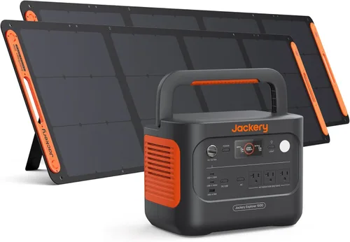 Miniatura 21 de Jackery Explorer 1000 v2 Estación de Energía Portátil, Batería LiFePO4 de 1070Wh, Salida AC de 1500W/USB-C de 100W, Carga Rápida de 1 Hora