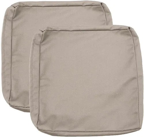 Miniatura 12 de Sqodok - Fundas para cojines de patio de 18 x 18, fundas impermeables para cojines de exterior de repuesto, 2 unidades, fundas para asientos