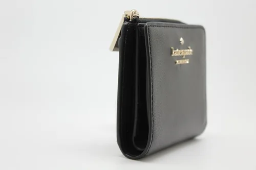Miniatura 6 de Kate Spade Staci - Cartera plegable con cremallera en L, color negro, Negro -, Billetera plegable