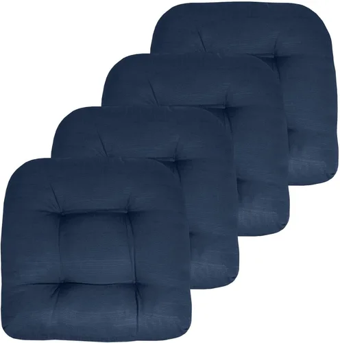 Miniatura 51 de Sweet Home Collection - Cojines para silla de patio al aire libre, cojines prémium con relleno grueso y cómodo de fibra, con tul, 19 x 19 pulgadas