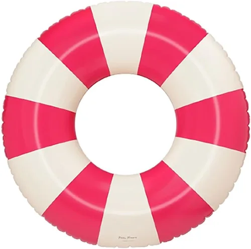 Miniatura 22 de Petites Pommes Flotador de piscina a rayas para niños y niños pequeños, tubo interior duradero, diseño de rayas clásico impreso a mano, dona