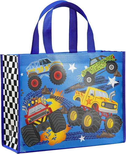 Miniatura 11 de Loveinside Bolsas grandes de regalo recicladas con asas, bolsa de regalo reutilizable para fiestas de cumpleaños para niños, bolsa de compras – 16 x