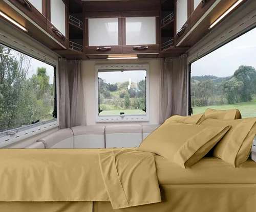 Miniatura 11 de RV-Sheets - Juego de sábanas estrechas de 29.9 x 78.3 in, 600 hilos, 100% egipcias, autocaravanas, caravanas, caravanas, barcos, suaves, de lujo
