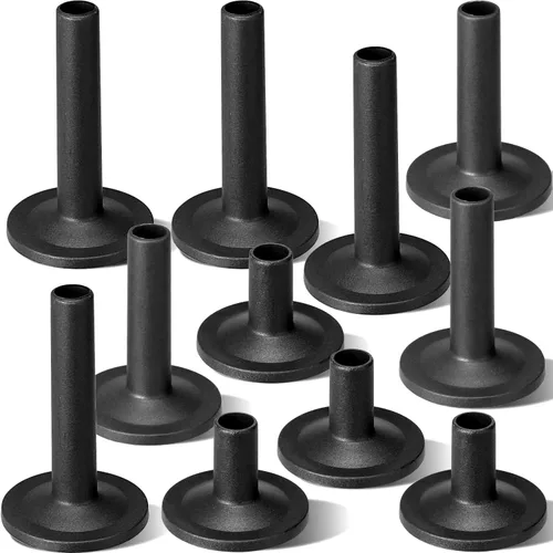 Miniatura 2 de Facmogu 12 piezas de plástico negro con bridas de platillo mangas - largo/medio/corto, accesorio de piezas de batería