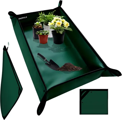 Miniatura 24 de Tapete grande de trasplante de plantas, tapete grueso impermeable para macetas, tapete de jardinería para suculentas, tapete portátil
