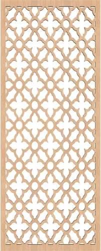 Miniatura 2 de Madison Paneles de pared decorativos de madera con calado, 9 3/8 pulgadas de ancho x 24 3/8 pulgadas de alto x 1/4 de alto, nogal