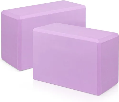 Miniatura 11 de Yoga Blocks 2 Pack, 9"x6"x3" High-Density EVA Foam Yoga Block, Non-Slip Yoga Blocks for Yoga, Pilates Meditation, Stretching and Toning, Supportive
