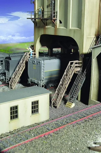 Miniatura 5 de Walthers Cornerstone Serie Kit Escala HO Modern Coaling Tower Gris, 8