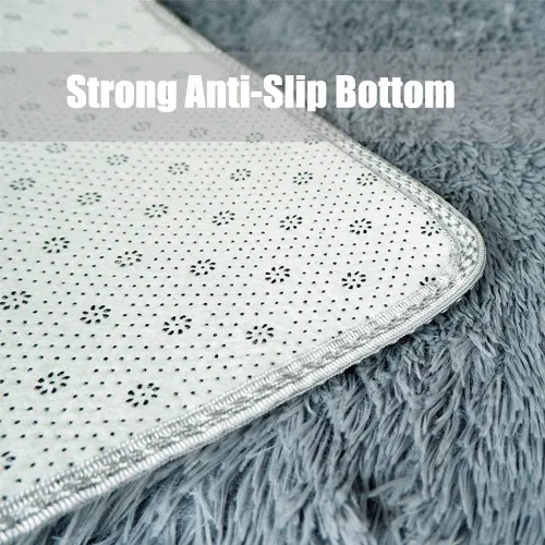 Miniatura 5 de Wlian Alfombras peludas súper suaves y esponjosas para dormitorio, lavables, peludas, antideslizantes, para dormitorio, sala de estar, habitación