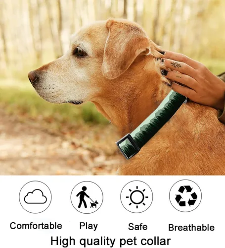 Miniatura 5 de Collar de perro, lindo collar de perro para perros pequeños, medianos y grandes, collares suaves personalizados ajustables para mascotas con hebilla