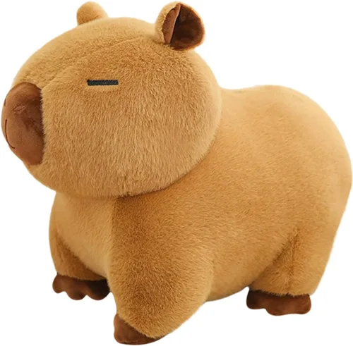 Miniatura 13 de Ditucu Bonita almohada de felpa Capybara naranja con mochila de tortuga, animales de peluche, juguetes de peluche Capibara, regalos para niños