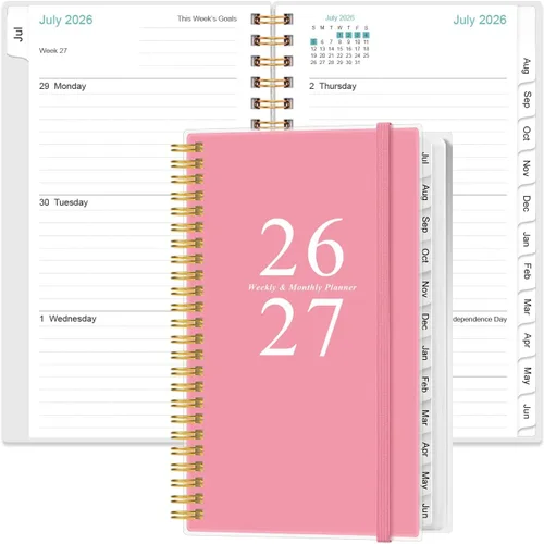 Miniatura 9 de Agenda de bolsillo/calendario 2026 - Agenda 2026 de enero de 2026 a diciembre de 2026, agenda 2026 con 12 pestañas, encuadernación de doble alambre
