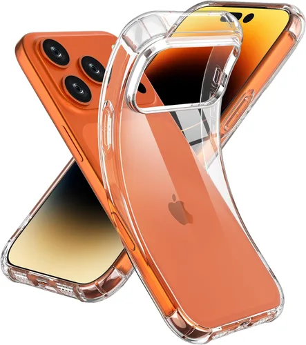 Miniatura 10 de ONES Funda transparente para iPhone 8 Plus/7 Plus, funda delgada de silicona TPU suave, funda protectora militar contra caídas para teléfono