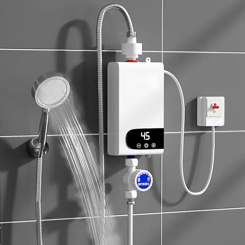 Calentador de agua caliente instantáneo eléctrico Ducha eléctrica sin tanque Ducha Agua caliente Cocina Baño Calentador de agua instantáneo