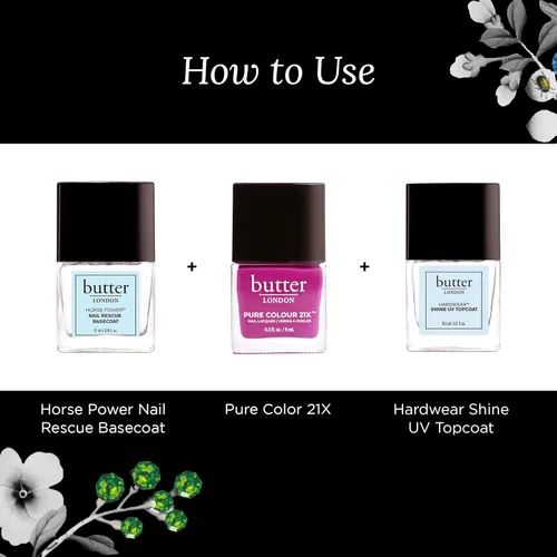 Miniatura 6 de butter LONDON PC21X Nail Lacquer Polish - Fast-Drying, Long Lasting Color with Gel-Like Finish & Chip-Resistant Nail Lacquer Helps Protects &