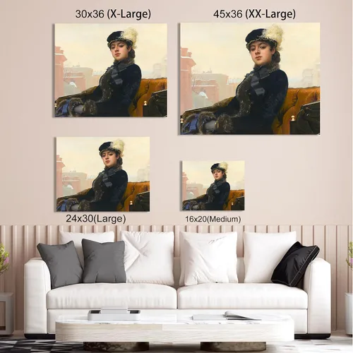 Miniatura 188 de A&T ARTWORK Campo de trigo con cipreses de Van Gogh Las reproducciones de arte clásico mundial, impresiones en lienzo giclée para decoración