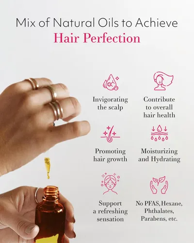 Miniatura 8 de Leven Rose Aceite orgánico de romero para el crecimiento del cabello con ricino, romero, menta, jojoba, argán, semillas de calabaza, extracto