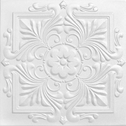 Miniatura 13 de À LA MAISON CEILINGS R14 - Azulejo victoriano de espuma para techo (128 pies cuadrados/caja), paquete de 48, oro blanco lavado