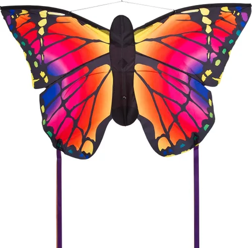 Miniatura 7 de HQ Kites L - Cometa de mariposa, cometa de una sola línea de 51 pulgadas con cola