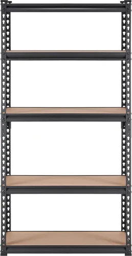 Miniatura 9 de VEVOR Estantería de almacenamiento, 5 niveles ajustables, capacidad de 2000 libras, estantes de garaje de servicio pesado organizador de metal rack