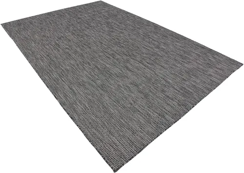 Miniatura 3 de Unique Loom Collection Alfombra de Área Plana Casual de Transición Sólida Jaspeada para Interiores/Exteriores
