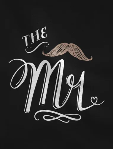 Miniatura 2 de Delantales de Mr. and Mrs. con bigote y labios rojos, regalo para parejas, aniversario de boda, recién casados, delantales de chef de cocina para él