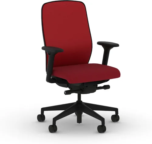Miniatura 47 de HON Nucleus - Silla de trabajo con control avanzado de inclinación sincronizada, silla de oficina con soporte lumbar, brazos ajustables en altura