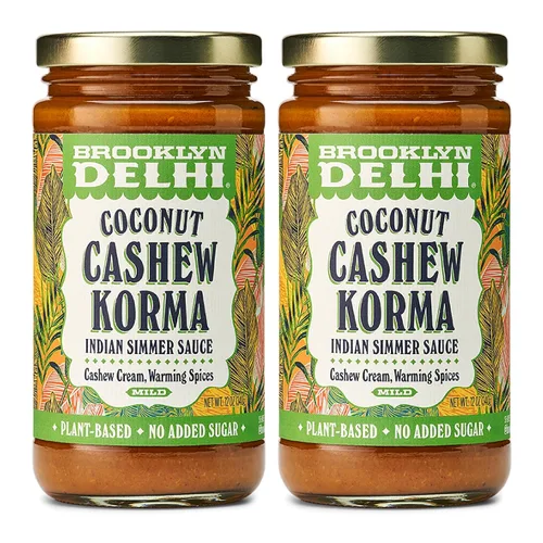 Miniatura 16 de Brooklyn Delhi Masala de mantequilla de anacardo - Salsa india a fuego lento con tomates crema de anacardo, pimentón dulce, 12 onzas, lo
