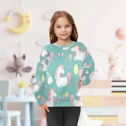 Miniatura 5 de Myth Unicorn Boy Girl Sweatshirt Toddler Crewneck Pullover Sweater Long Sleeve Fall Winter Clothes
